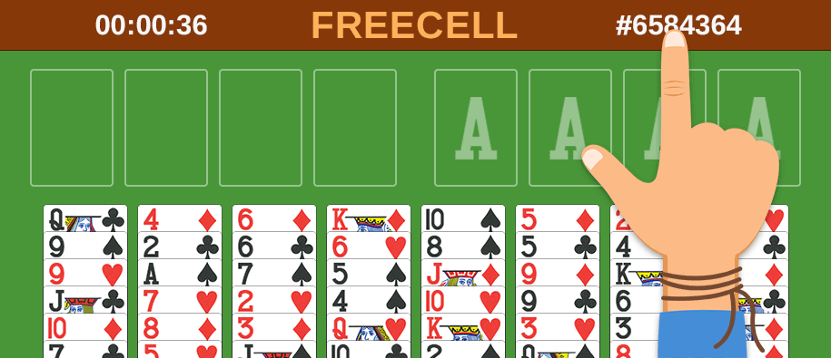 Freecell Solitaire with the original game numbers